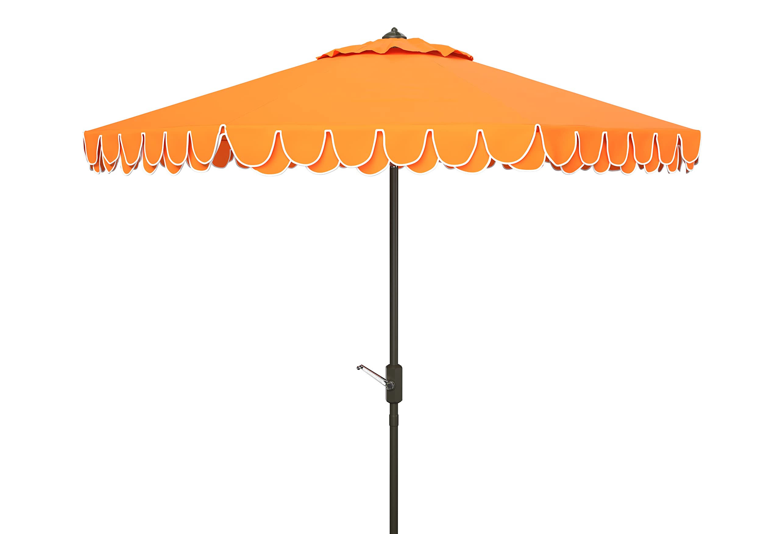 SAFAVIEH Valance Orange Patio Umbrella
