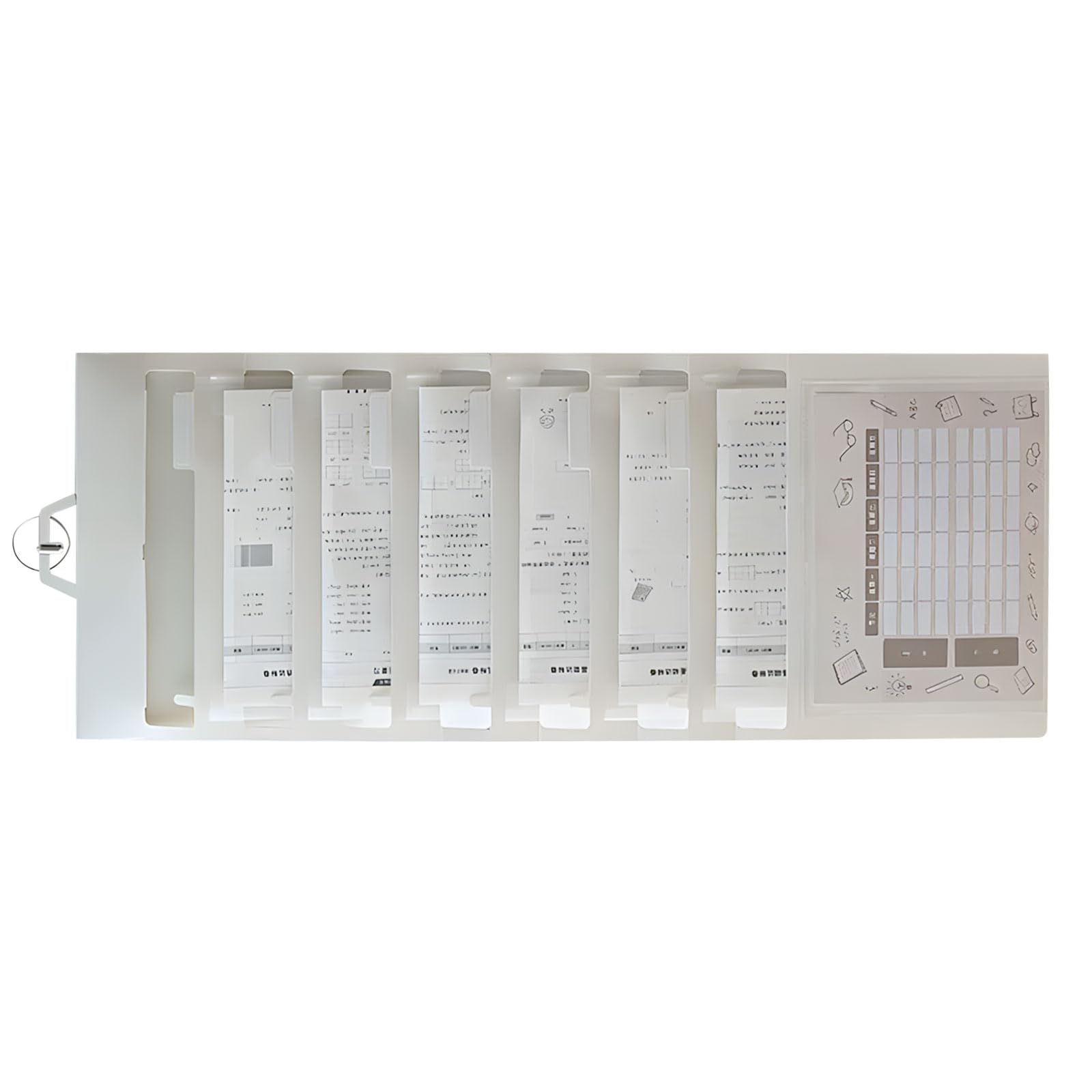 Aqvjd Multi Pocket Wall Mount File Keeper for Classroom Arrangement Homework Tasks Important Papers Educational Document Sorter