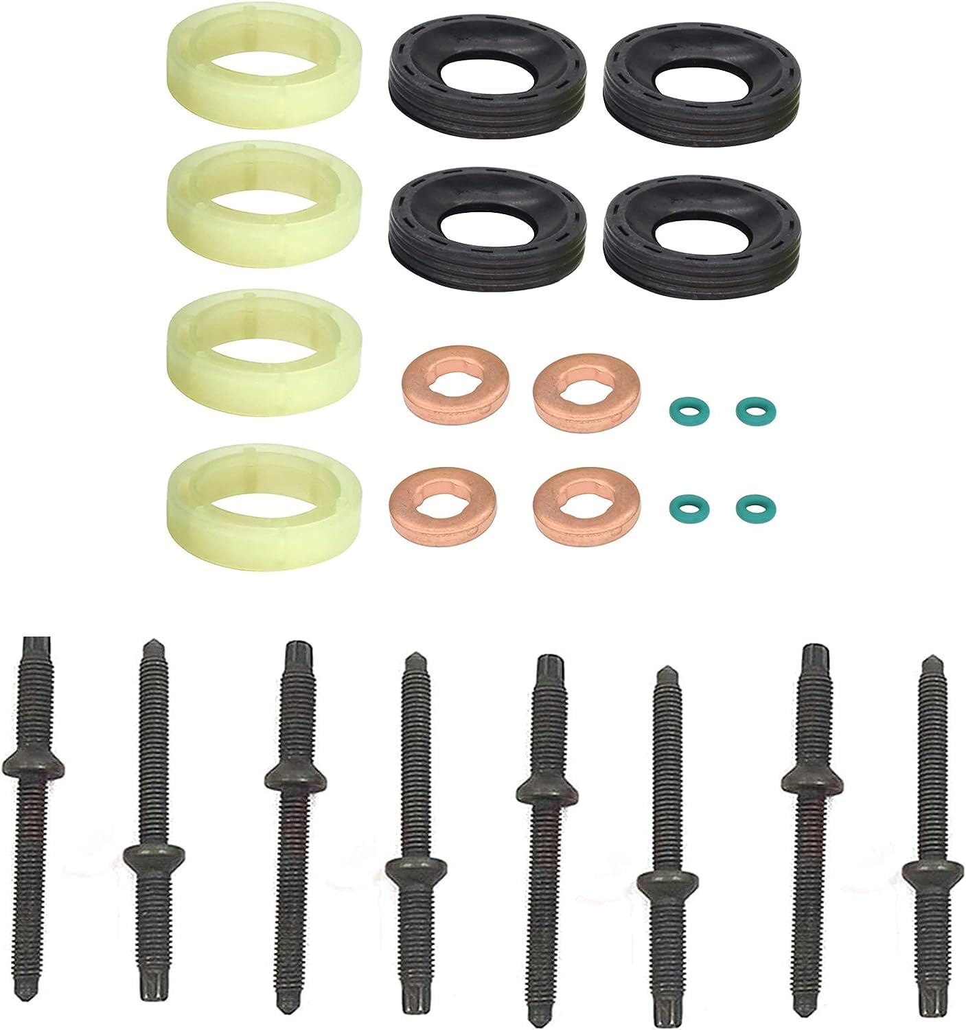 Injectronics Fuel Injector Repair Kit - Injector O-Ring Seal Pack 12 ID