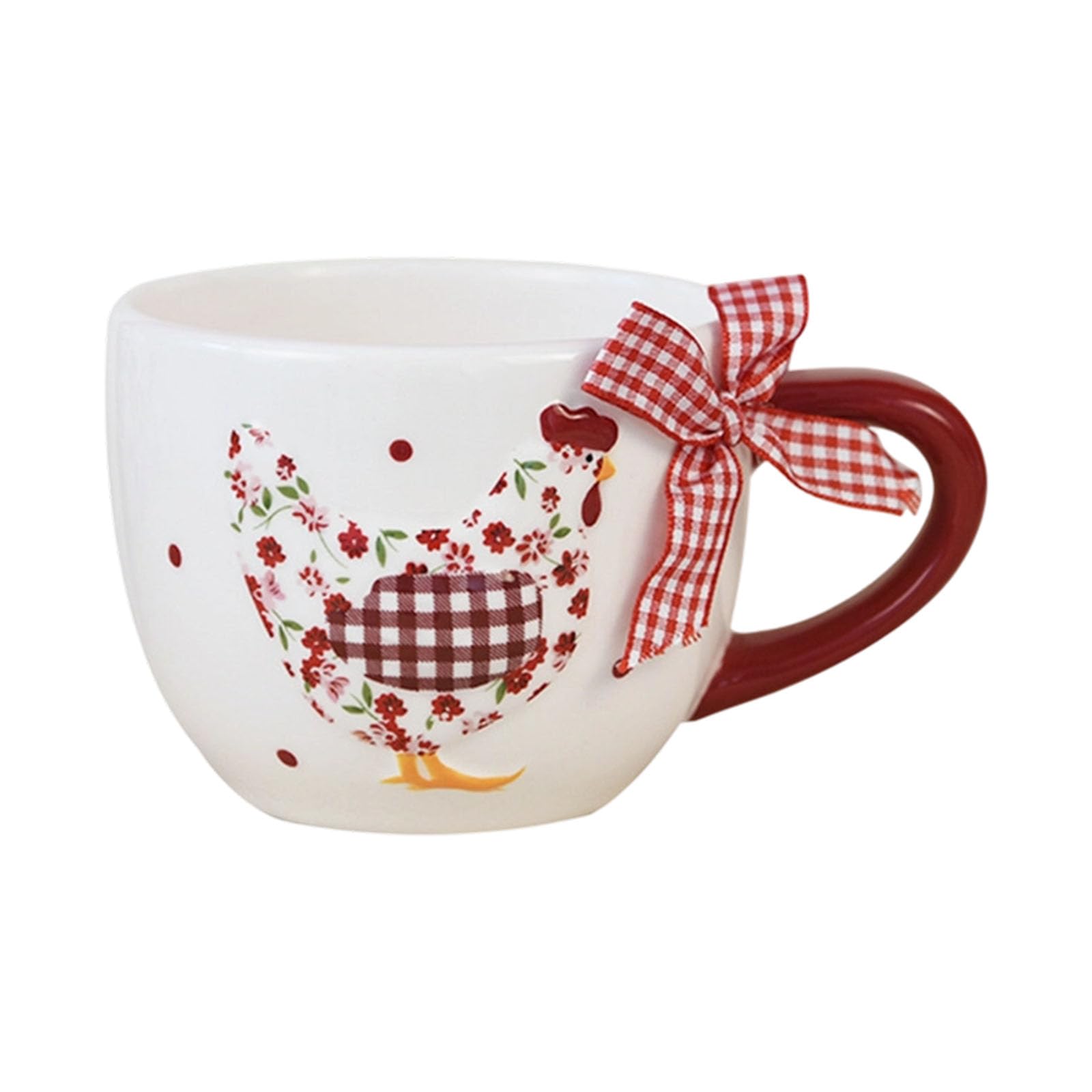 our fave Retro Red Flower Chicken Ceramic Storage Jar Creative Organiser Plate for Kitchen Spices Tea Coffee Sugar Dishwasher Safe Storage Cup