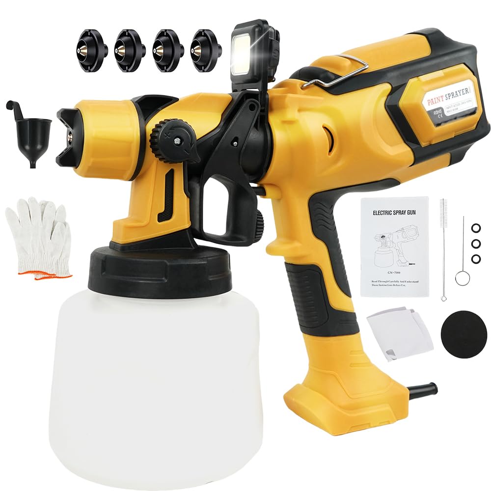 FINYQBET Pistola De Pintura E Pulverizador Elétrica Cor 850W 220V - 3 Ajustes de Spray,