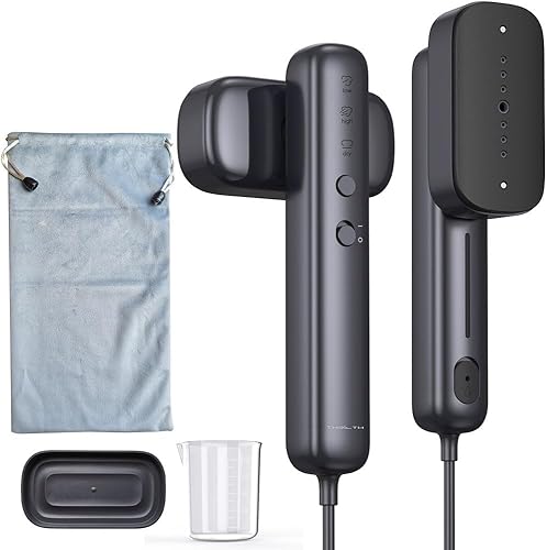 Miniatura 7 de Vaporizador portátil para ropa de viaje, 110-230 V, mini vaporizador y plancha para ropa, calentamiento rápido de 30 segundos, calefacción