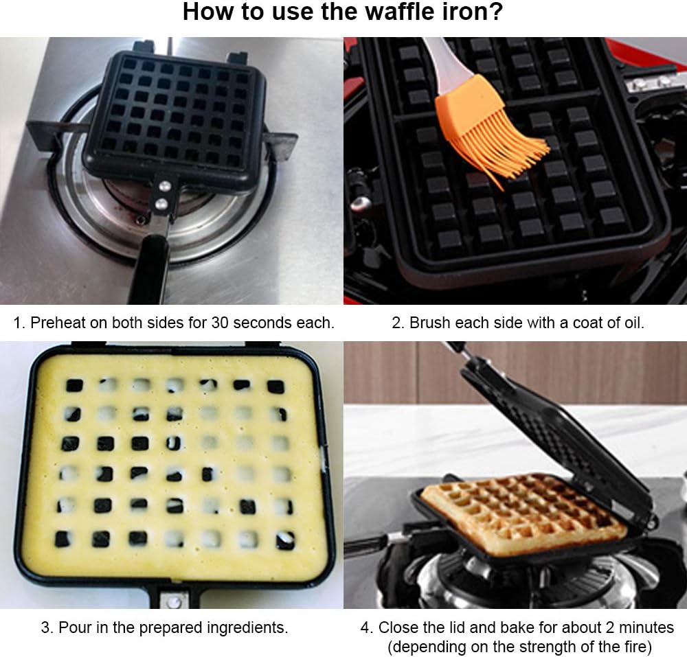 camping cast iron waffle maker