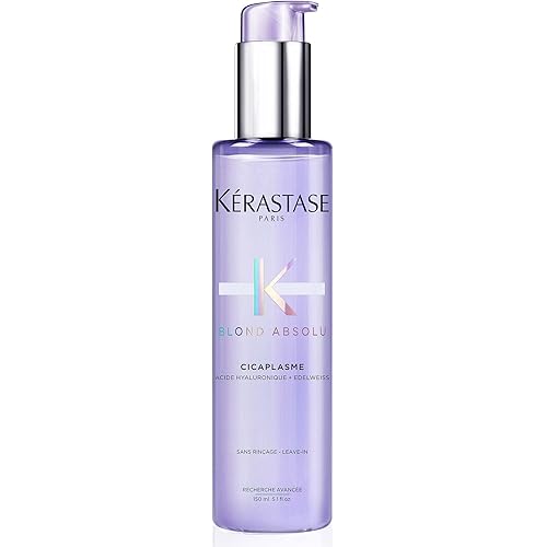 KERASTASE Blond Absolu Cicaplasme Serum - Hydrating Leave In Serum For Color Treated Hair, Heat Protects Up To 450°F, Strengthens and Prevents Breakage
