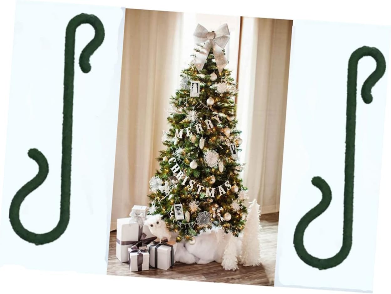 Christmas Tree Top Hooks 500 Pcs Plastic Hooks for Ornaments Decorative Hangers for Christmas Tree Decorations