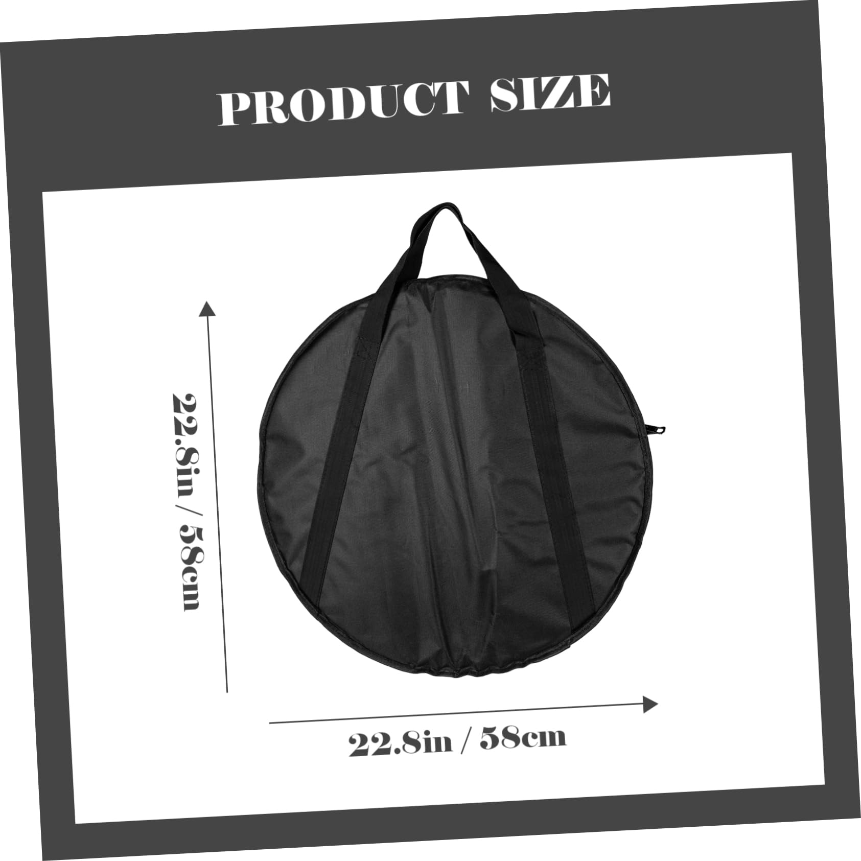 Bolsa Portátil para Platillos y Funda para Batería Algodón Grueso y Tela Oxford Resistente al Agua para Transporte y Viaje en Color Negro