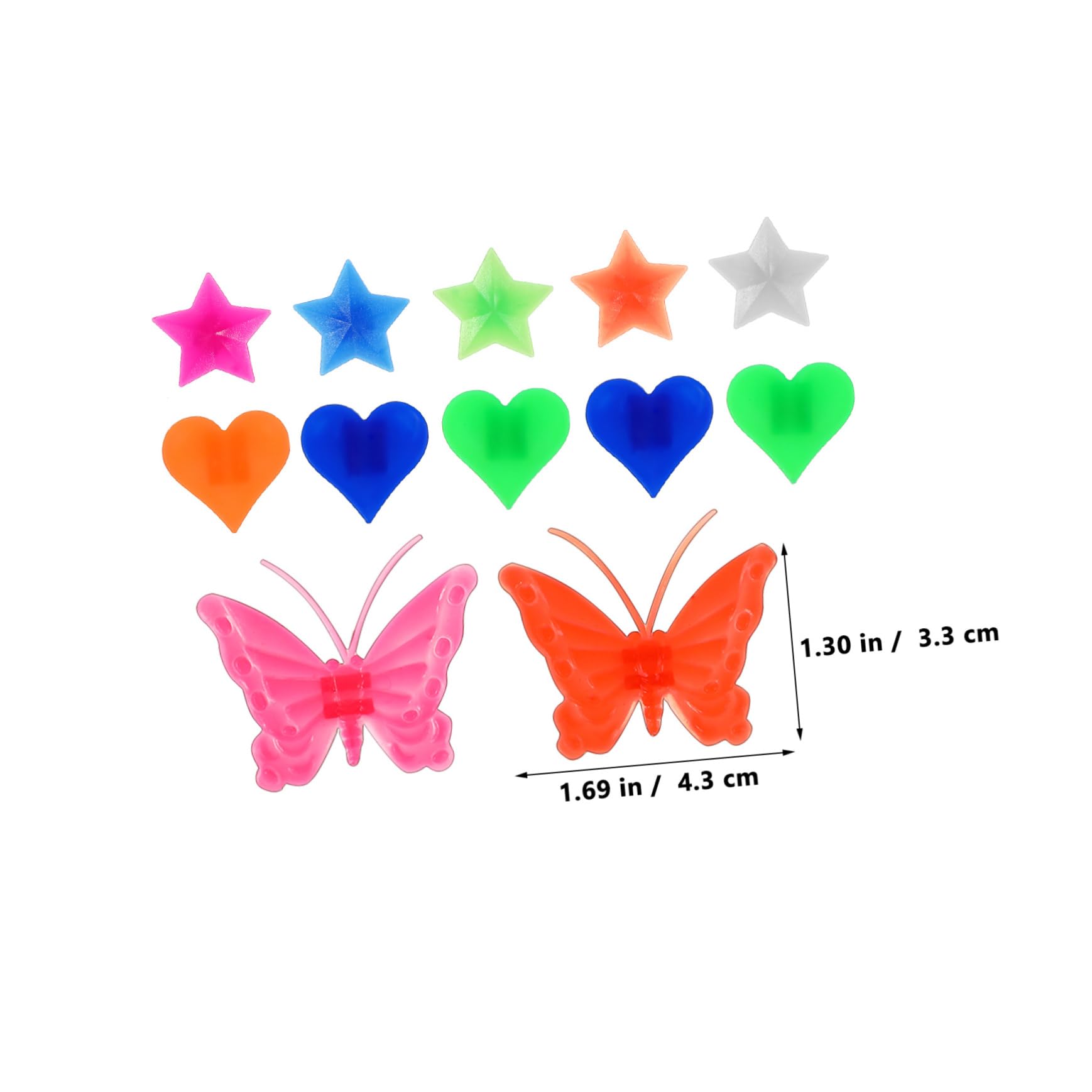 SUPVOX 252pcs Bicycle Clip Beads Bike Accessories for Easy to Apply Decorations for Creative DIY Bike Decor Lightweight Versatile Fun for All Ages