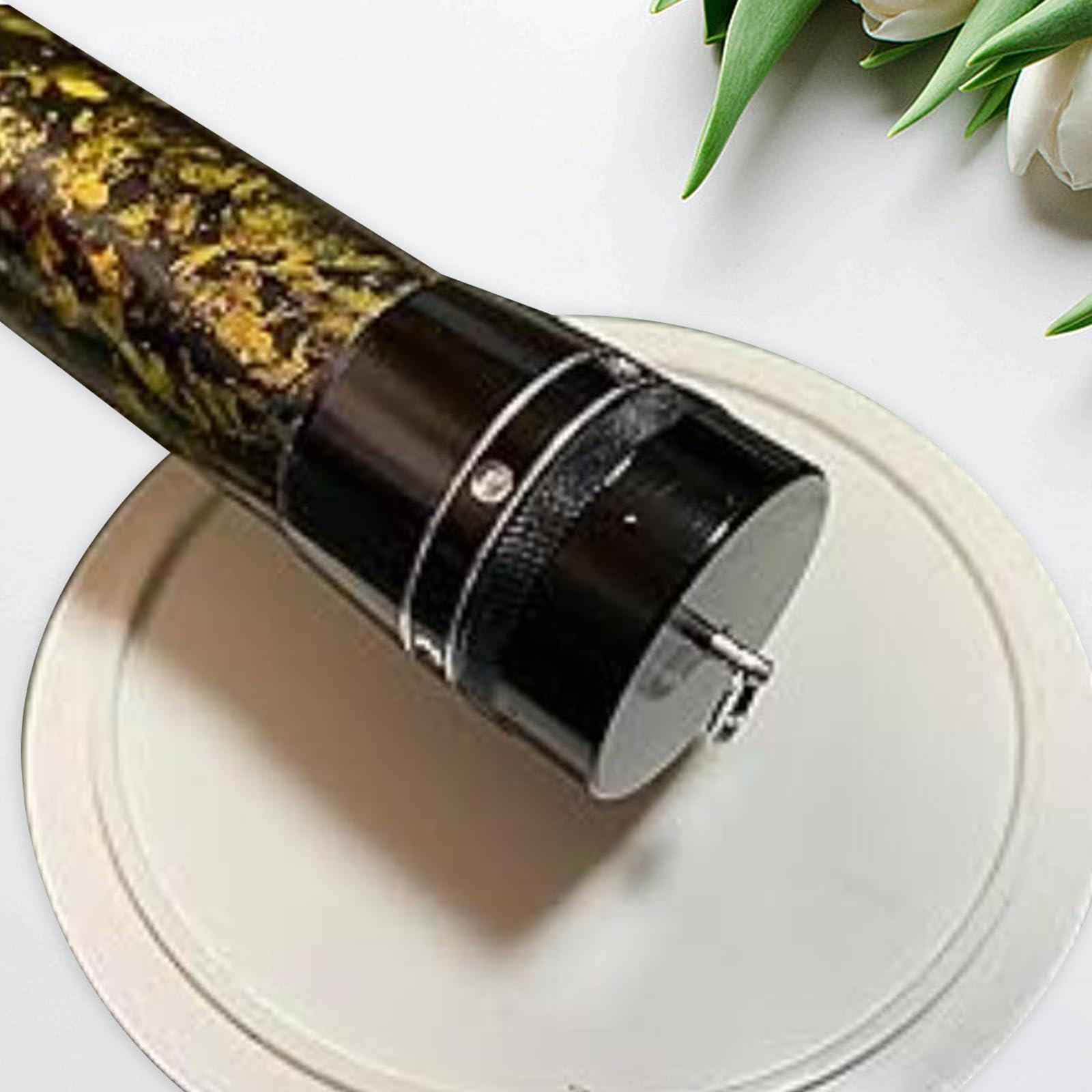 EMagTech - 2 Piezas De 19 Mm De PVC Para Caña De Pescar, Extremo Protector Para Caña De Pescar, Reparación De Edificios, Extremos De Caña De Pescar, Color Negro, 45,5 X 35 Mm