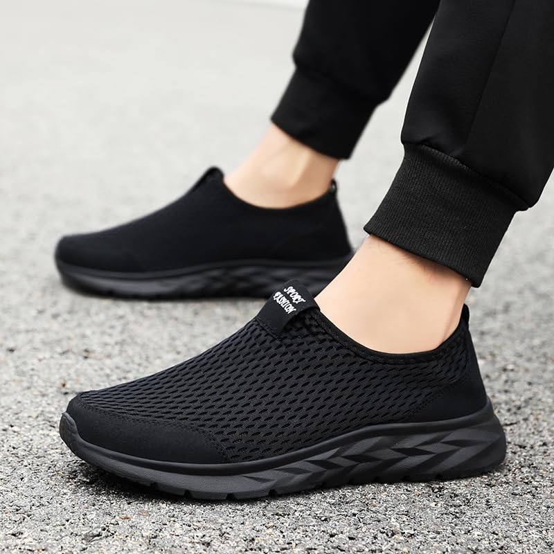 Men's Slip-on Mesh Sneakers - Casual Athletic Running - Comfy and Breathable Walking Shoes2