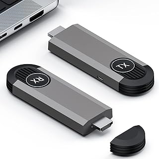 DATUPHY Wireless HDMI Transmitter and Receiver,Plug & Play,Wireless HDMI Extender Kit for Streaming Video/Audio from Laptop/PC to Monitor/Projector/HDTV