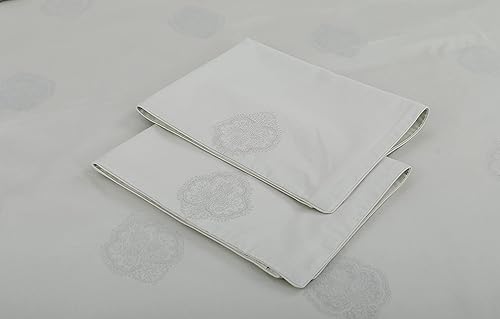 Miniatura 3 de Threadmill Juego de funda de edredón 100% algodón para tamaño Queen, con cierre de cremallera y fundas de almohada, fácil cuidado y transpirable,