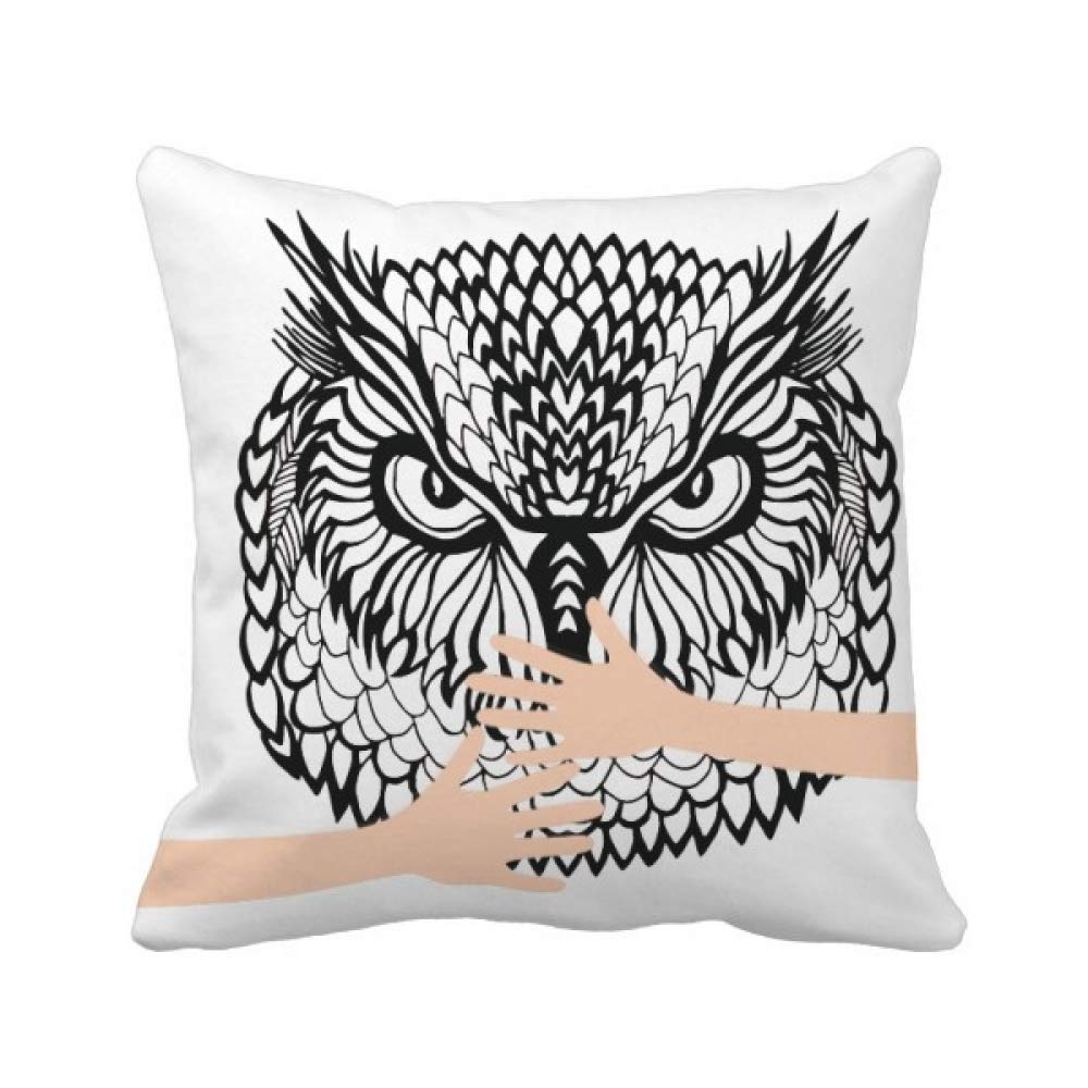Coussin grands yeux d'oiseau pour une ambiance douce et poétique