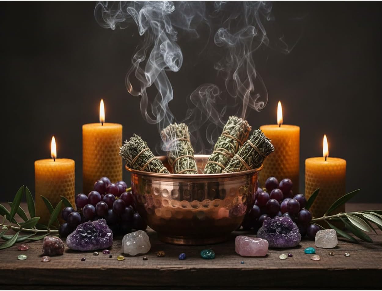 Pure Copper Hammered Offering Bowl For Altar Use Meditation Yoga Burning Incense Rituals Incense Smudging Decoration