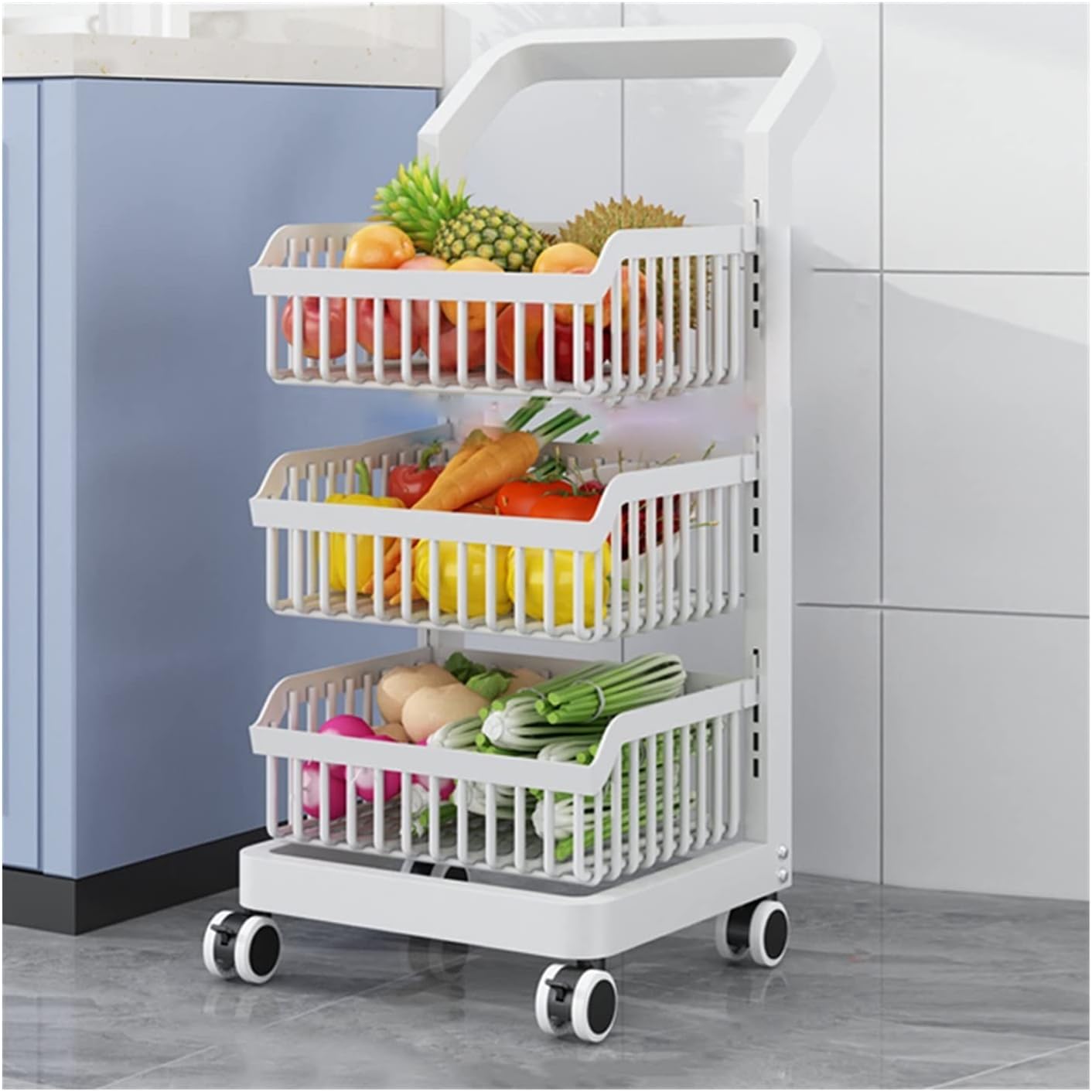 Kitchen Storage Cart Kitchen Shelf Floortoceiling Multi