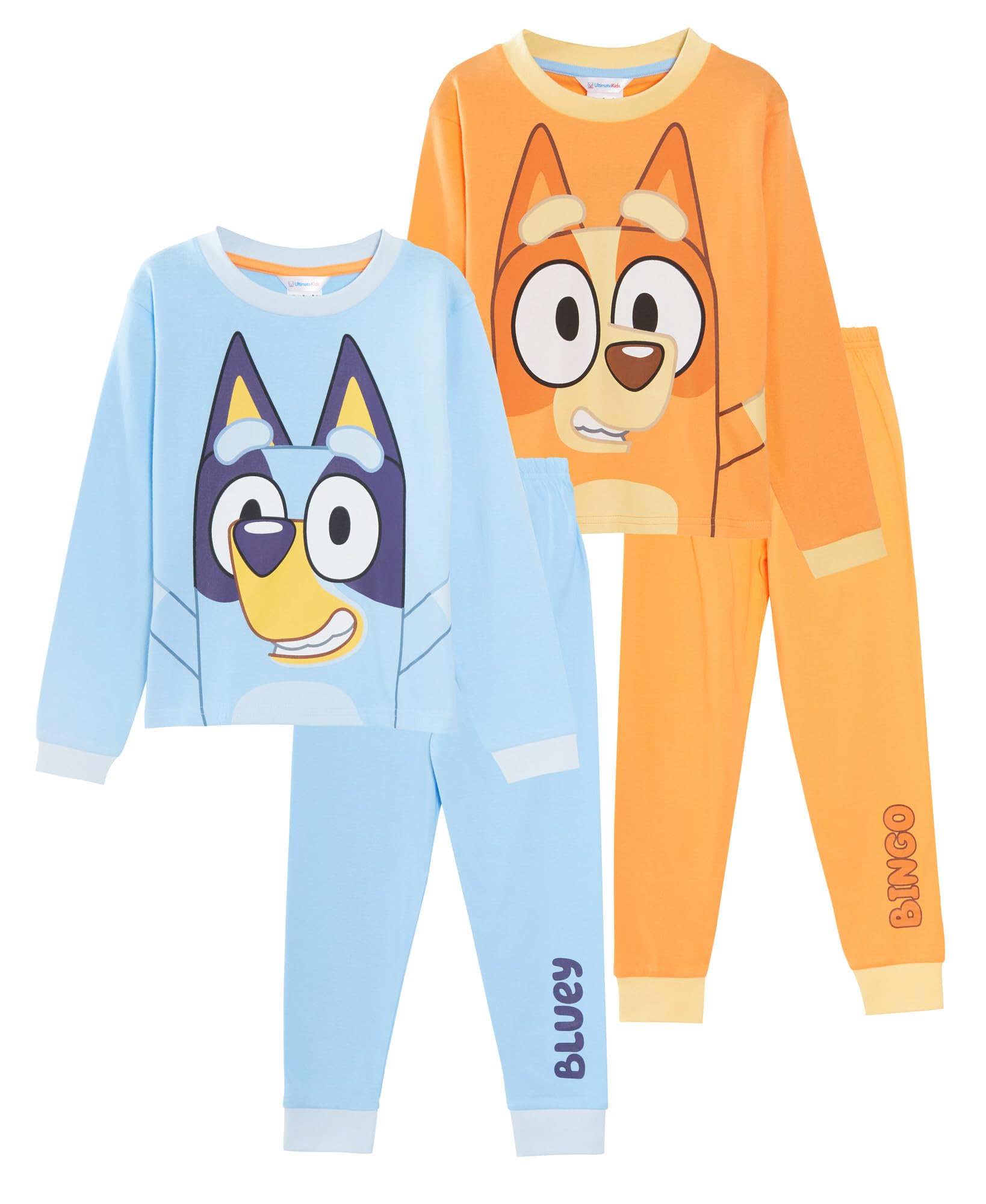Bluey Multi Kids Pyjamas Pjs (Pack Of 2) 18-24 Months