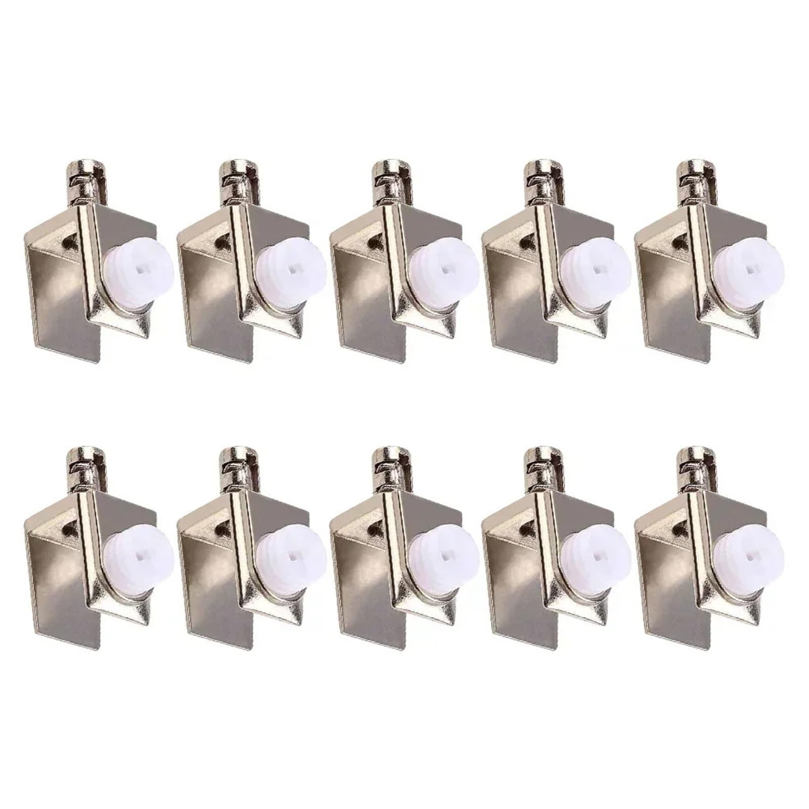 10Pcs Adjustable Glass Clamps Brackets Wall Mounted Shelf Holders Zinc Alloy Layer Board Clip Clamp for Glass