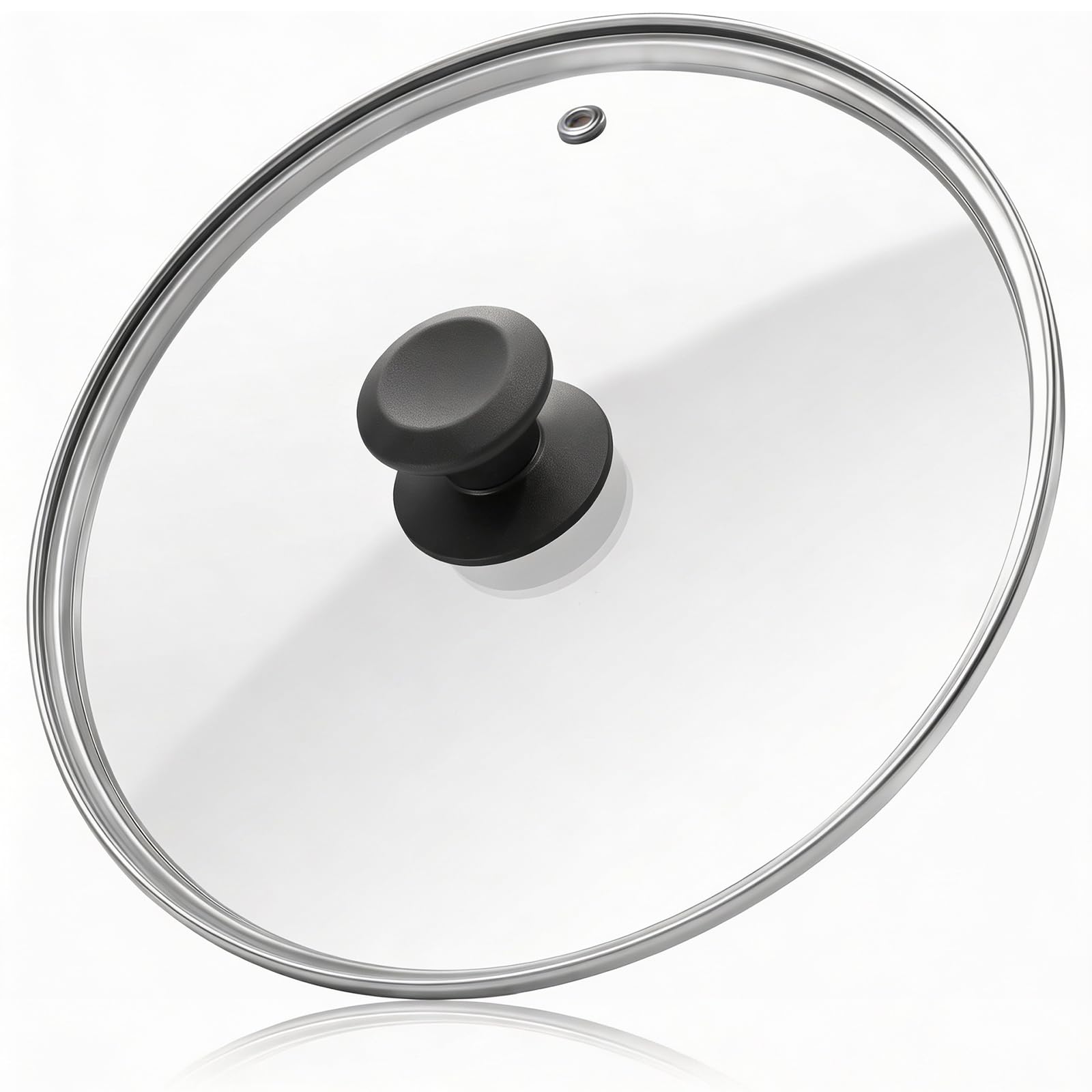 Photo 1 of [MISSING PARTS] 11 In Glass Lid for Frying Pan, Tempered Replacement Cover Compatible with All 11 Inches Cookware for Skillets, Round Cast Iron, Cast Aluminium, Stainless Steel Pans &Pots