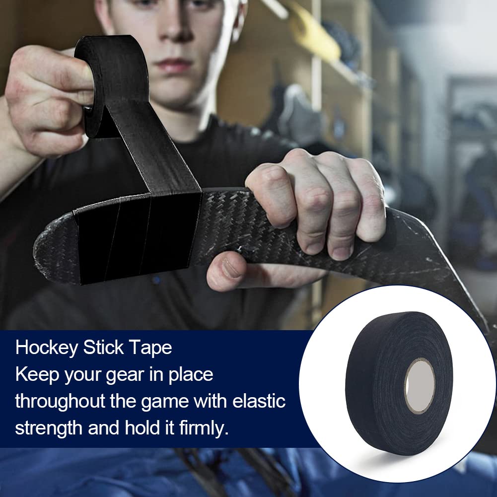 Cinta de Hockey, Cinta de Raqueta Antideslizante, Cinta Antideslizante para Palo de Hockey, Rollos Cinta de Hockey Autoadhesivas, Cinta Hockey Antideslizante Agarre Grip