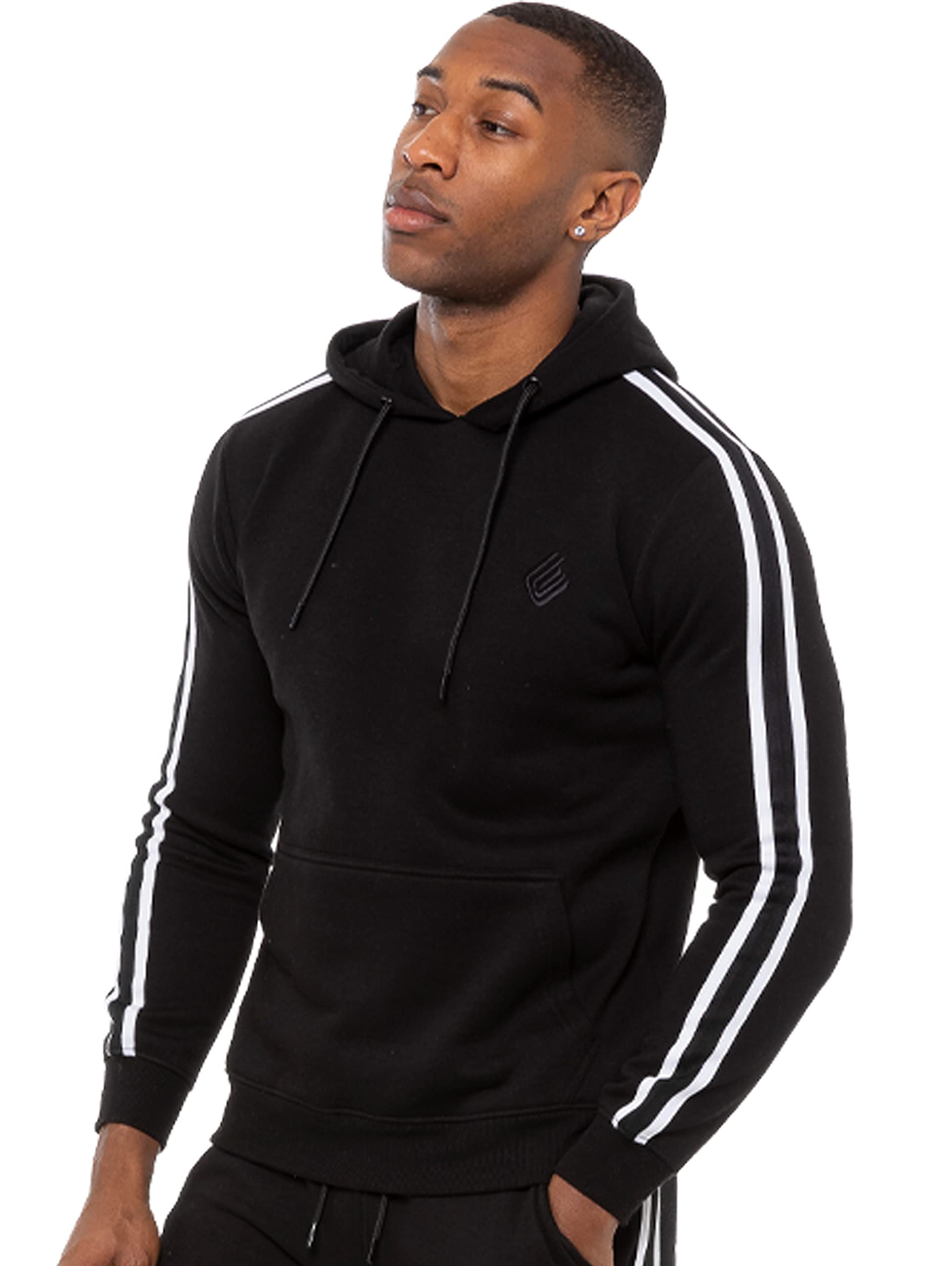 Enzo Men's Hoodie - Black - 2XL