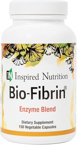 Inspired Nutrition Suplemento Bio-Fibrin - Multienzima - Enzimas proteolíticas de defensa de fibrina - 150 cápsulas