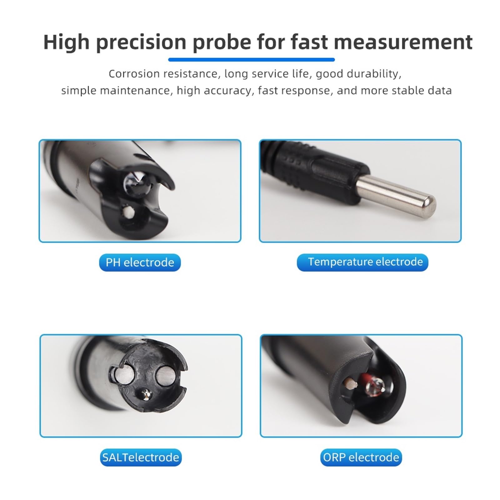 8in1 Digitale WiFi Tester Di Qualità Del'acqua PH EC TDS SALE SG.Temp ORP CF Meter Multifunzione Smart Monitor Tuya APP Controllo Misurazione Accurata