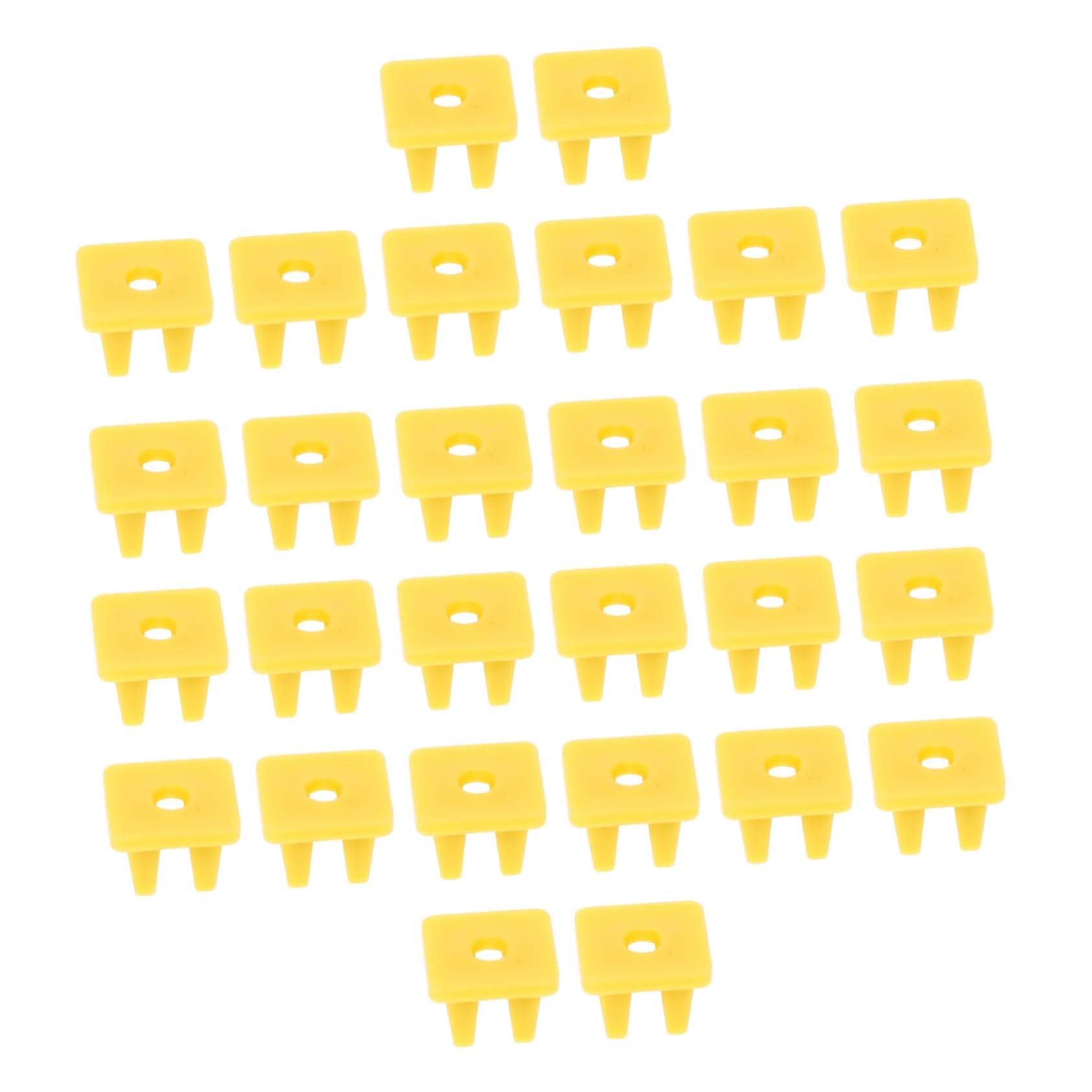 Unomor 100pcs Buckle Protector Clips Retainer Interior Car Part Car Supply Nut Splash Shield Nut Quarter Trim Panel Nut Liner Grommet Liner Screw Yellow Plastic