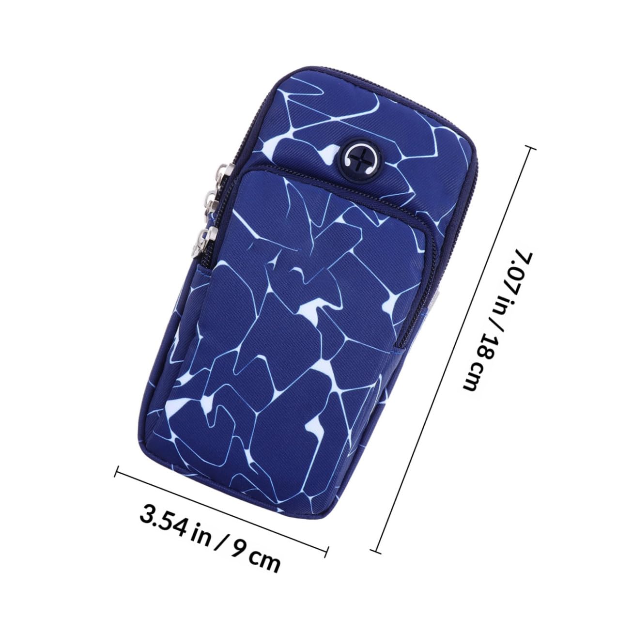 WOONEKY 3 Tasche Ergonomiche Per Telefono Per Borsa Sportiva Supporto Per Telefono Cellulare Fascia Da Braccio Per Corsa Borsa Per Telefono Con Cerniera in Metallo Liscio