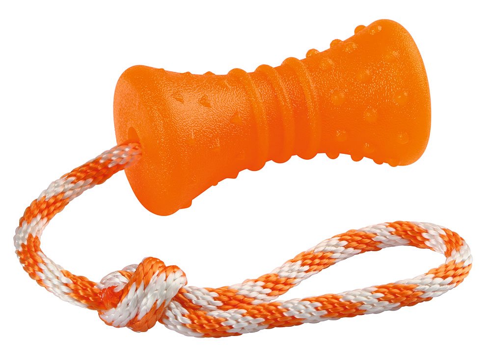 Kerbl Bone with Rope Toy 30 cm Orange