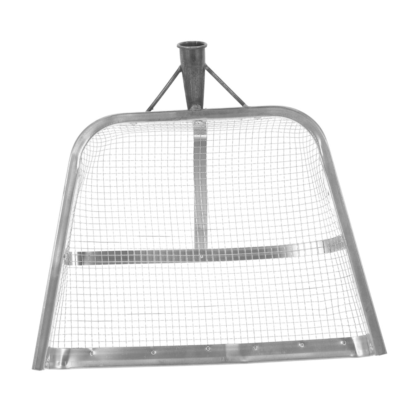 Outil de Tamisage du Sol en Fer Argenté, Léger et Portable, 1 Pièce | Usage Ferme et Plantation Familiale, Format Pratique Jardinage, Outil Agricole Polyvalent