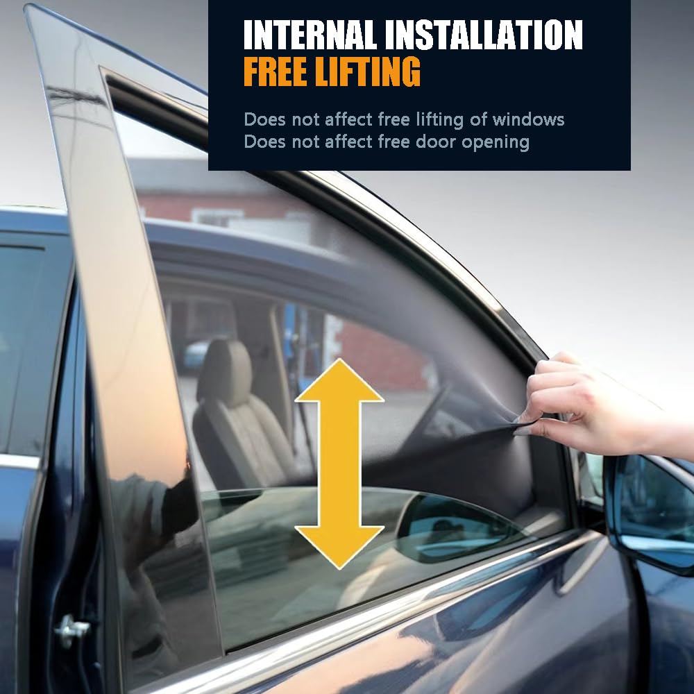 Pare Soleil Voiture Bébé Pour Dacia Dokker Stepway,Magnétiques Protection Solaire Chaussette Voiture Soleil Bloquer Les Rayons UV Vitres Latérales Anti Moustiquaire Accessoires Auto,Before