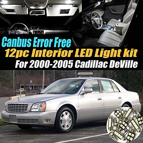 Kit de 12 luces LED para interior de auto 6000K Canbus