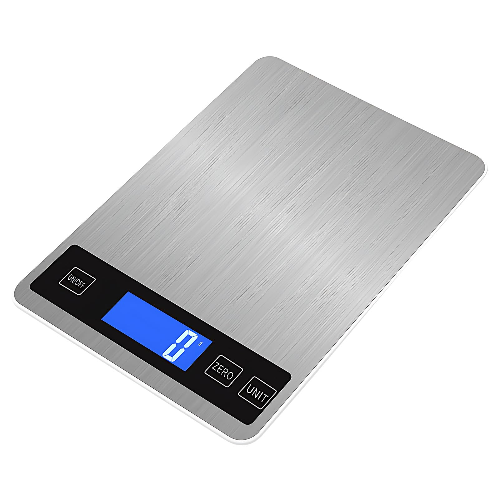 KASTWAVE Digital Food Scale, Stainless Steel Digital Kitchen Scale Batteries and USB Charging,1g/0.05oz Precise Graduation, Waterproof Stainless Steel with LCD Display Weight Grams and oz