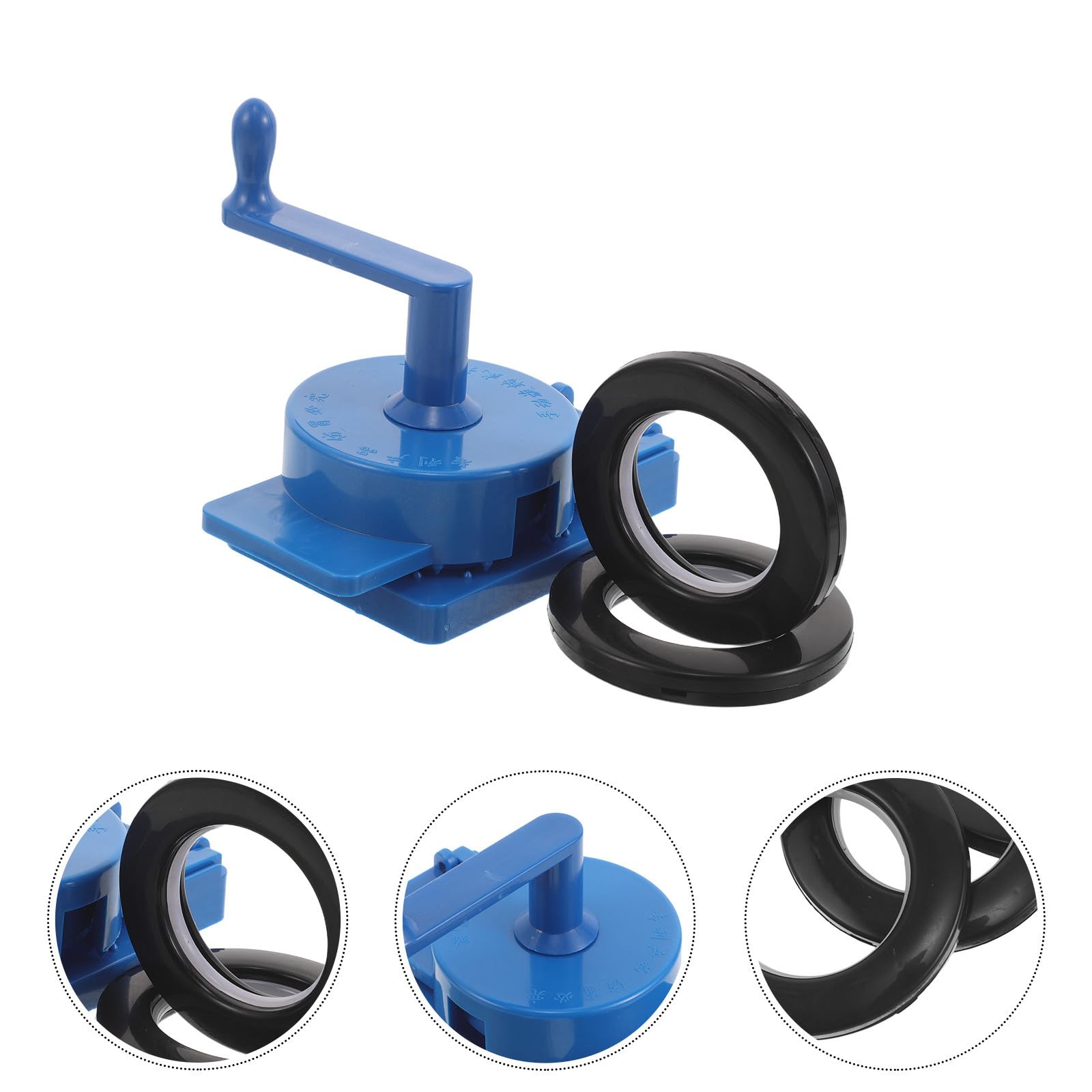 Juego de Anillos Redondos Compatibilidad Versátil con Punzón Giratorio y Reducción de Ruido para Cortinas de Plástico Negro para Proyectos DIY de Cortinas