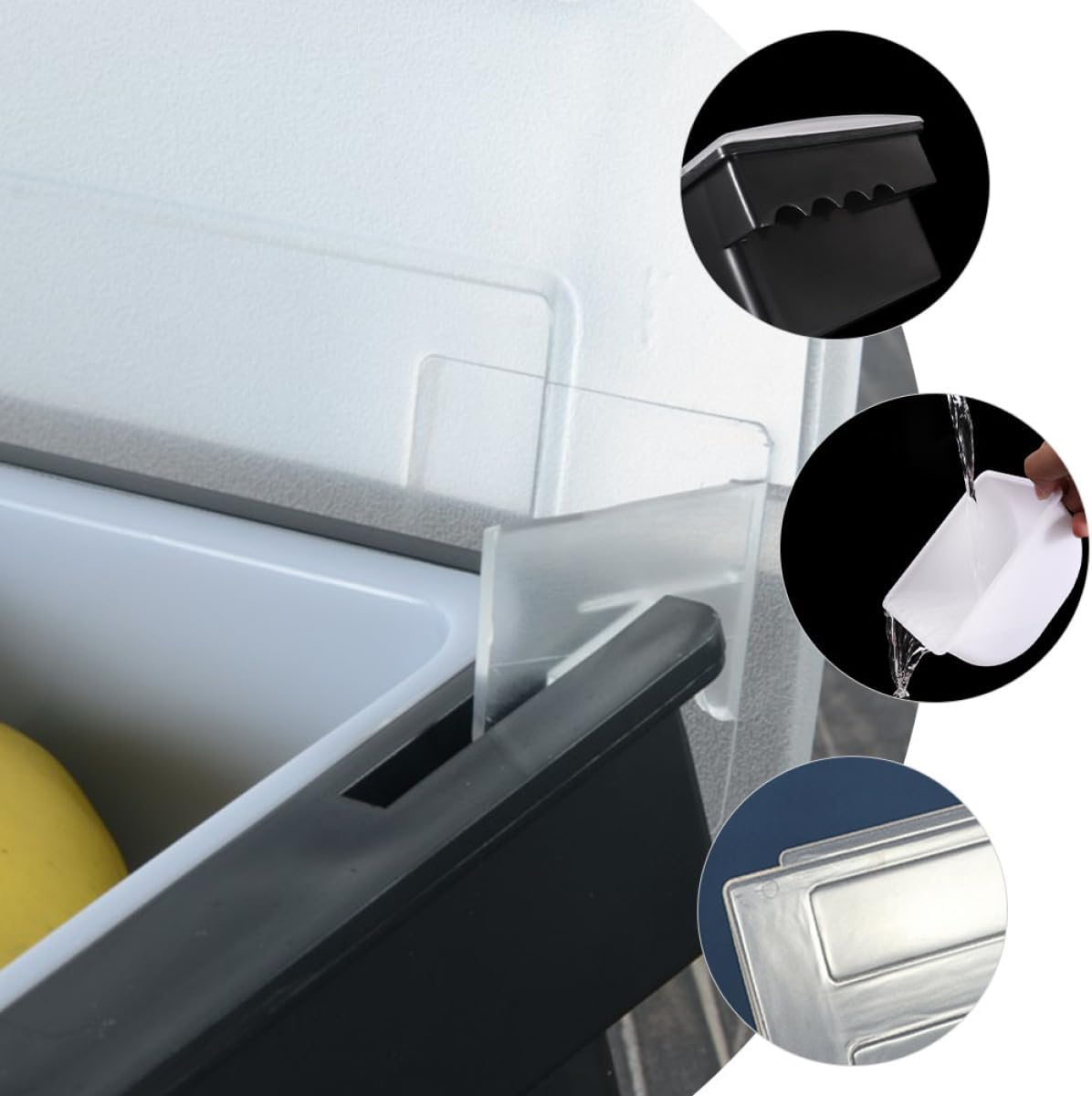PRETYZOOM Fruit Container 6 Sectioned Bar Supply Candy Tray Snack Dispenser for Picnic Buffet Restaurant