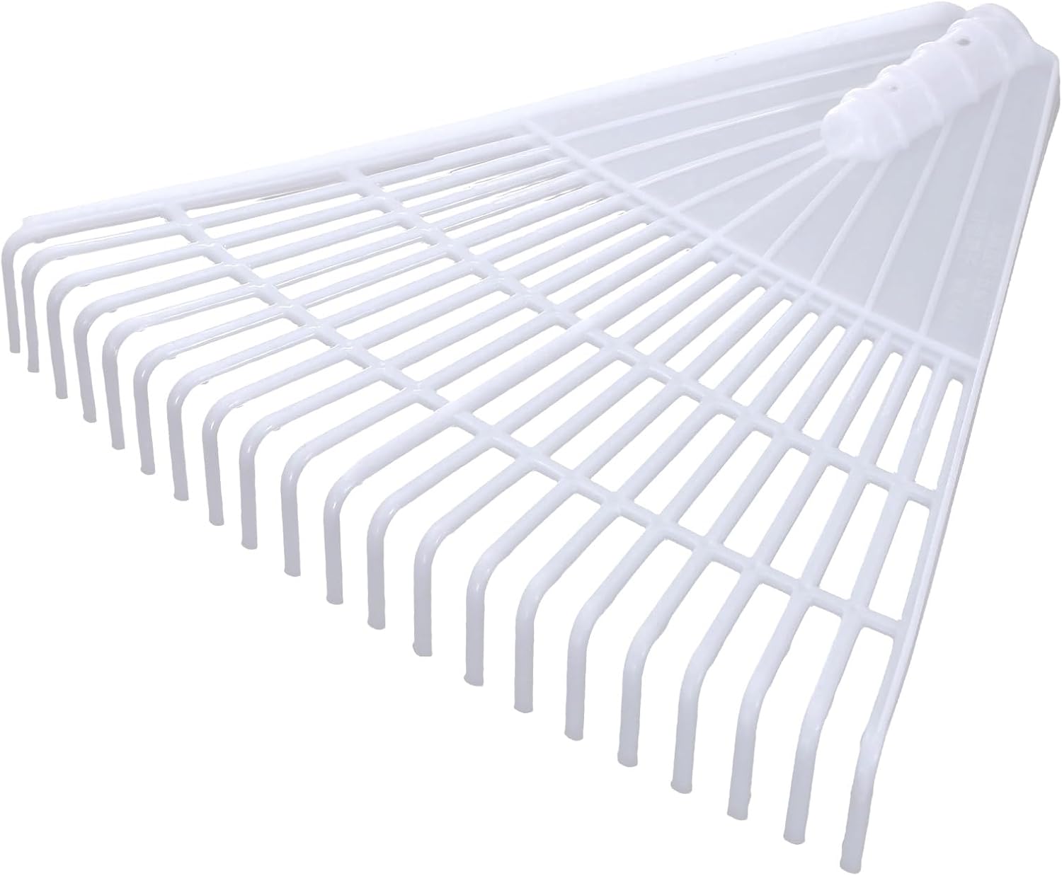 HARFINGTON Garden Rake Replacement Head 21 Tines Plastic Rake Head for Garden Preparation Leaf Debris Cleanup Soil Aeration Educational Tool, Red