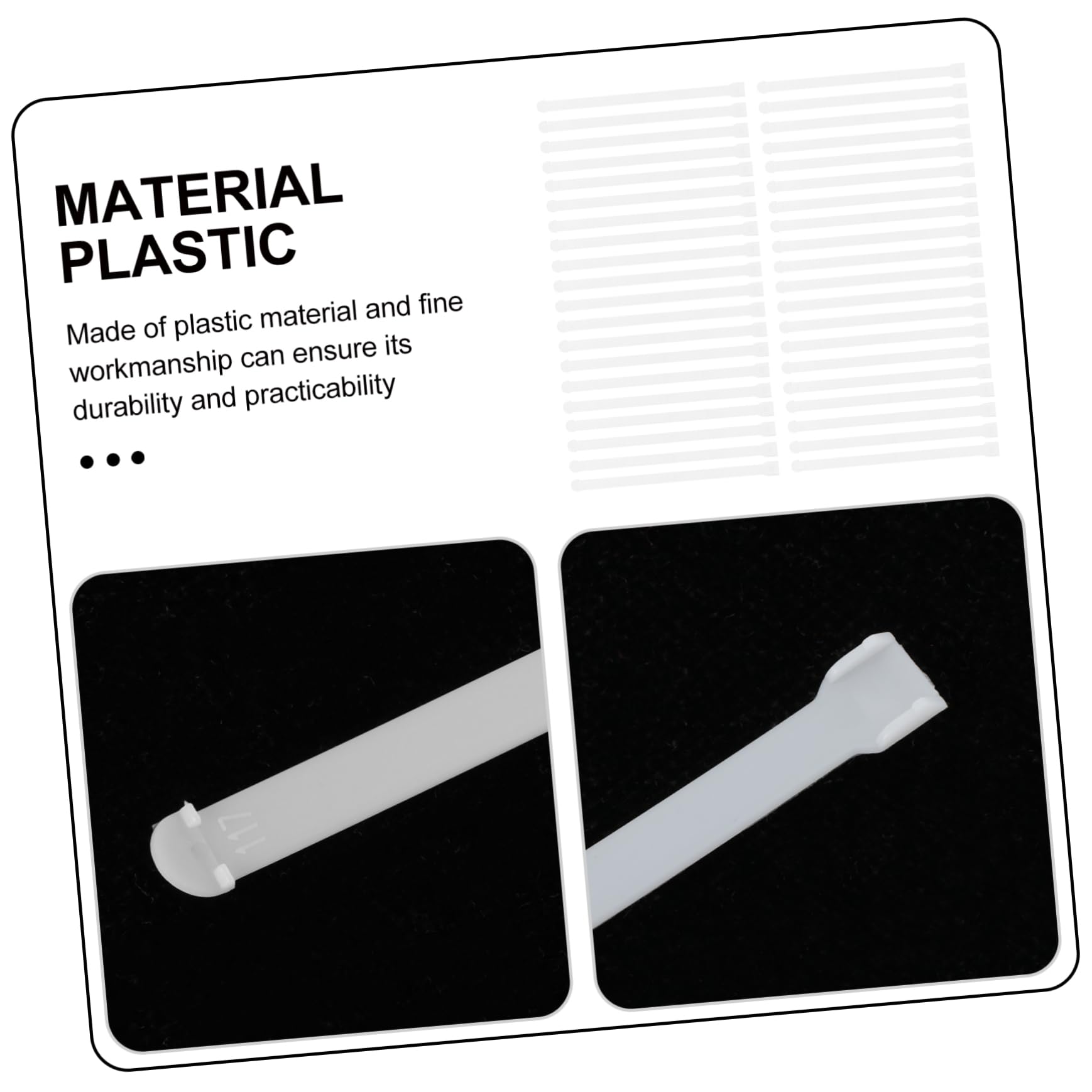 Levemolo Office Curtain Accessory 100pcs Distance Piece Plastic Material for Quick Repair