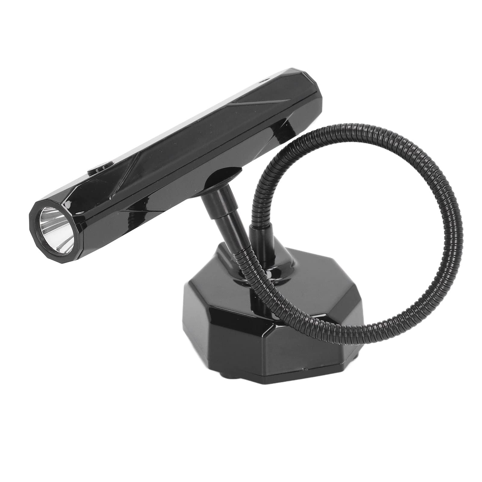 Lampada per unghie a collo di cigno Lampada per unghie a collo di cigno tavolo a LED ricaricabile ad asciugatura rapida per manicure (Nera)