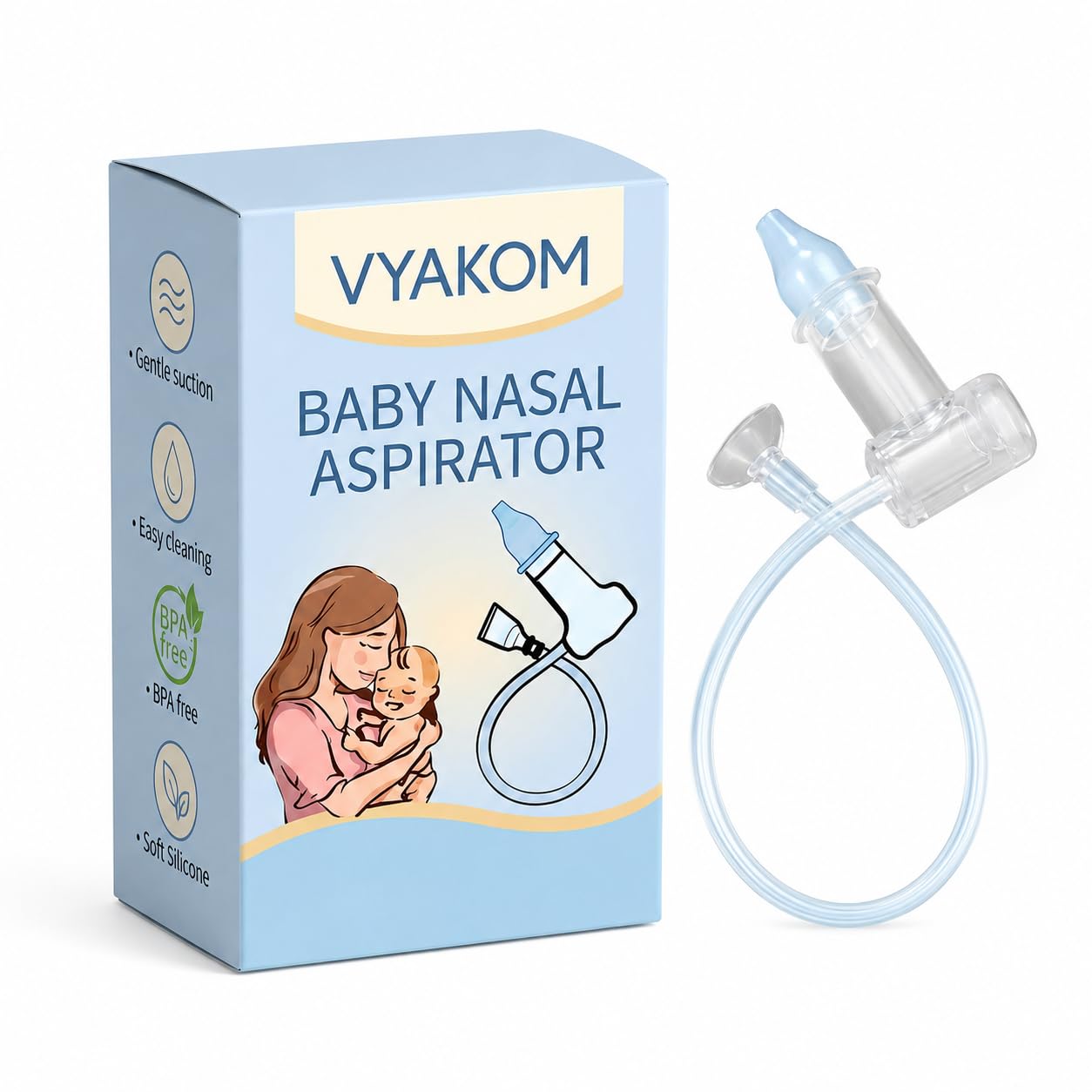 3-in-1 Baby Nose, Nail & Ear Picker | Soft BPA-Free PP Material | Nasal Aspirator, Nail Cleaner & Earwax Remover | Gentle Hygienic Cleaning Tool for Newborns, Infants & Toddlers | Safe Rounded Tips (MNA-01)-image-39