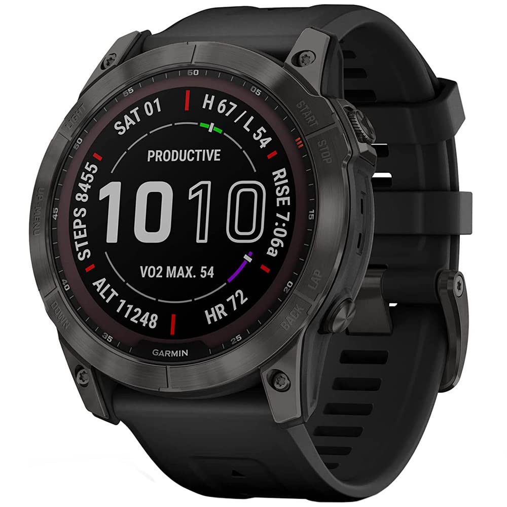 GARMIN GPSナビウオッチ ブラック $40/mo - Finance Garmin 010-02157-10 fenix 6X Sapphire, Premium