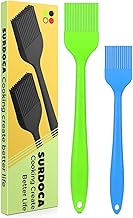 SURDOCA Backpinsel Silikonpinsel Küchenpinsel kochpinsel- 8.2"+10.1" BPA-freies Silikon in Lebensmittelqualität Pinsel Küche, 446℉ (230℃) Wärmebeständigkeit Pinsel Backen BBQ Grillpinsel