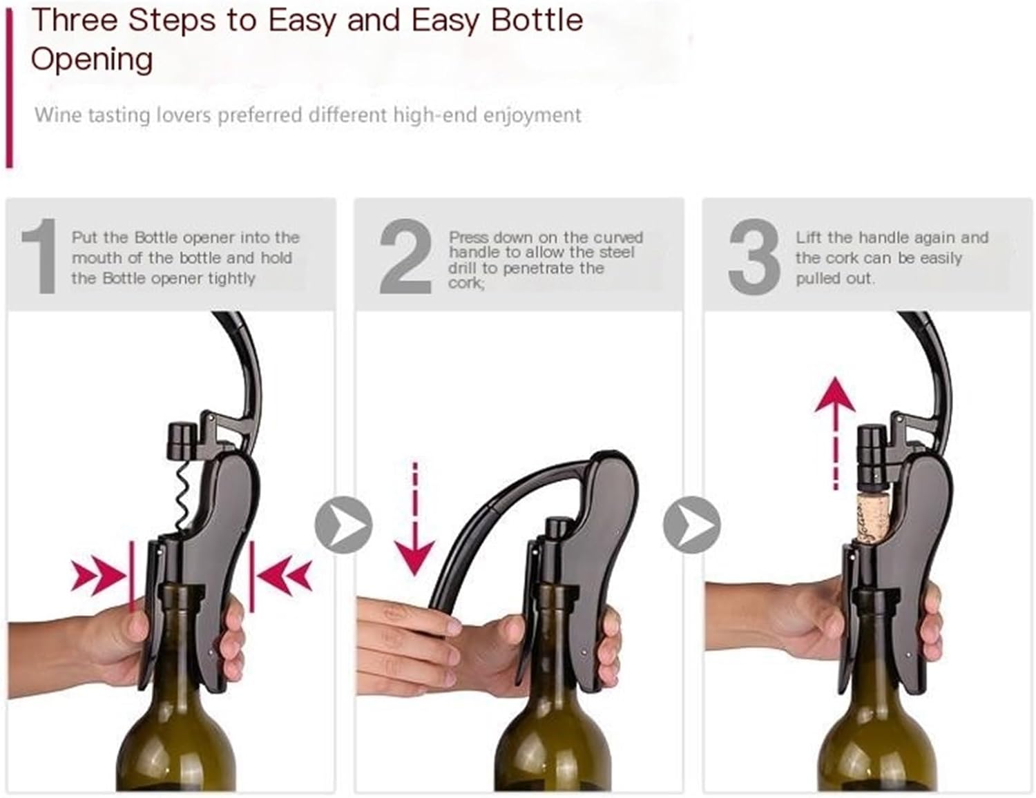 ワインオープナー 赤ワイン栓抜き多機能家庭用ステンレス鋼ワインクリエイティブワインオープナー ワインとビールの栓抜き