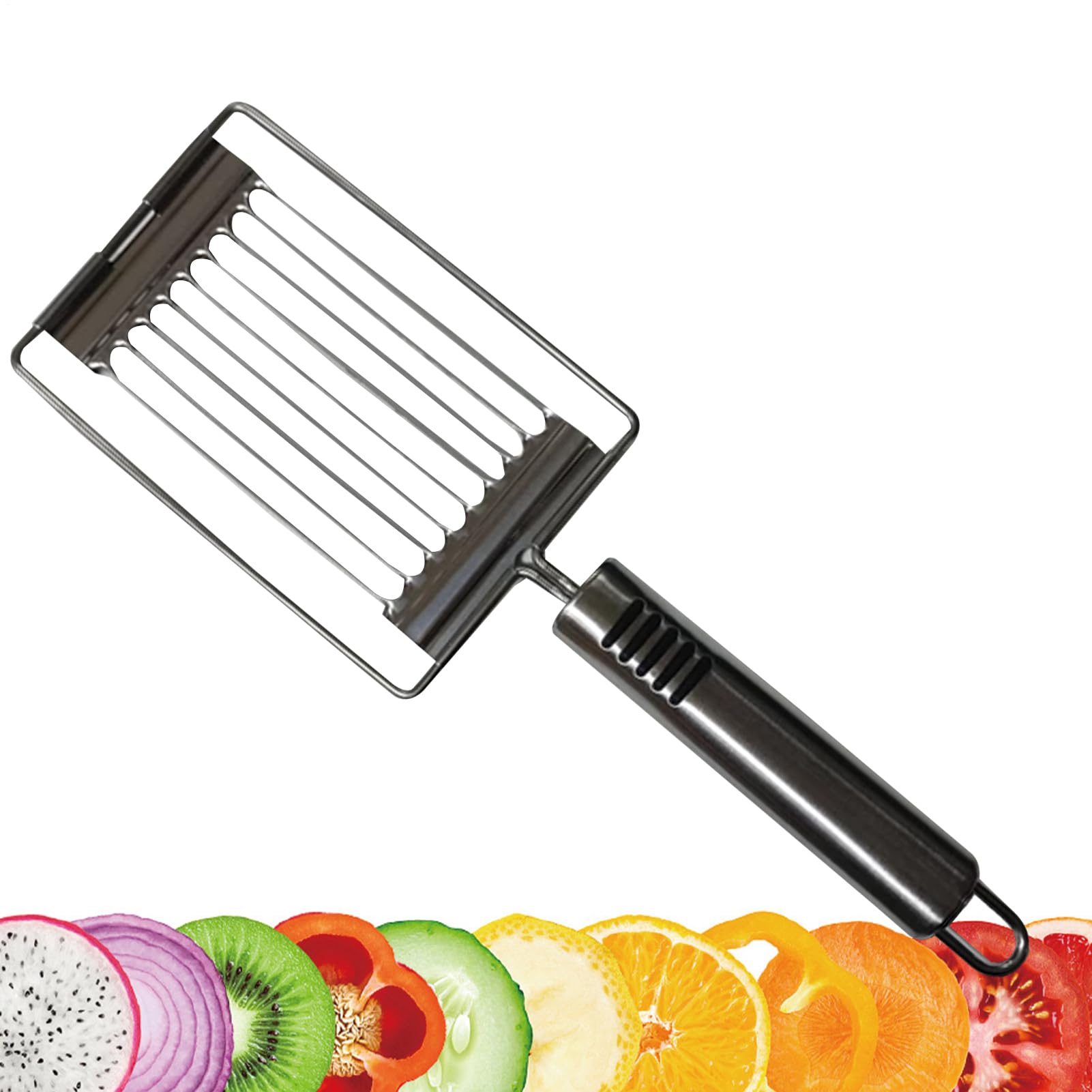 Tomatenklimaanlage, Hand Slicer Handheld Edelstahl gekochte Eierklimaaner