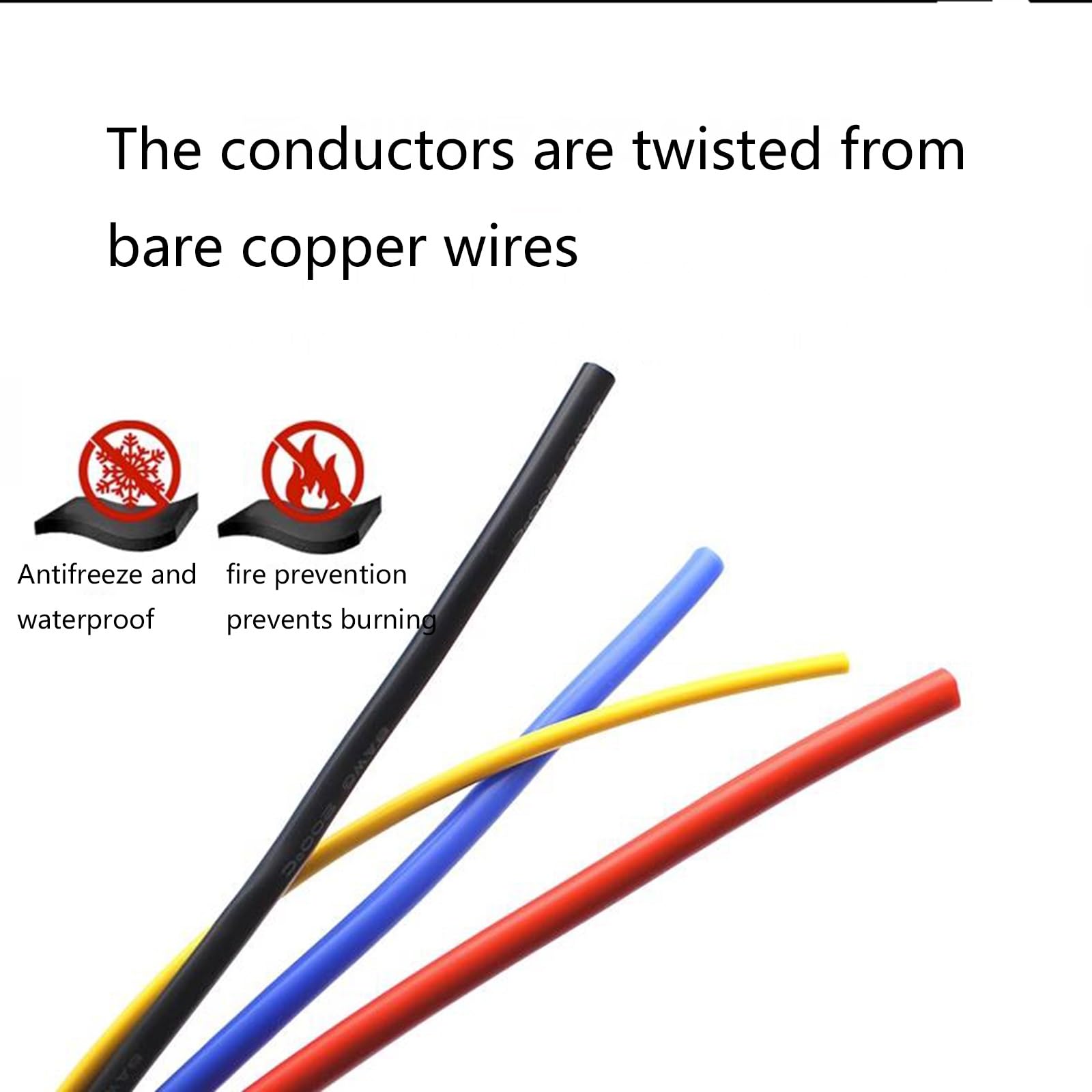 Weichdraht, Elektroinstallation, Einadriger Elektronischer Draht, Kältebeständiges Material, 100M, Sauerstofffreies Kupfer, Litze, Weicher Leiter, PVC-isoliertes Kabel, Signalleitung(0.75 mm²)