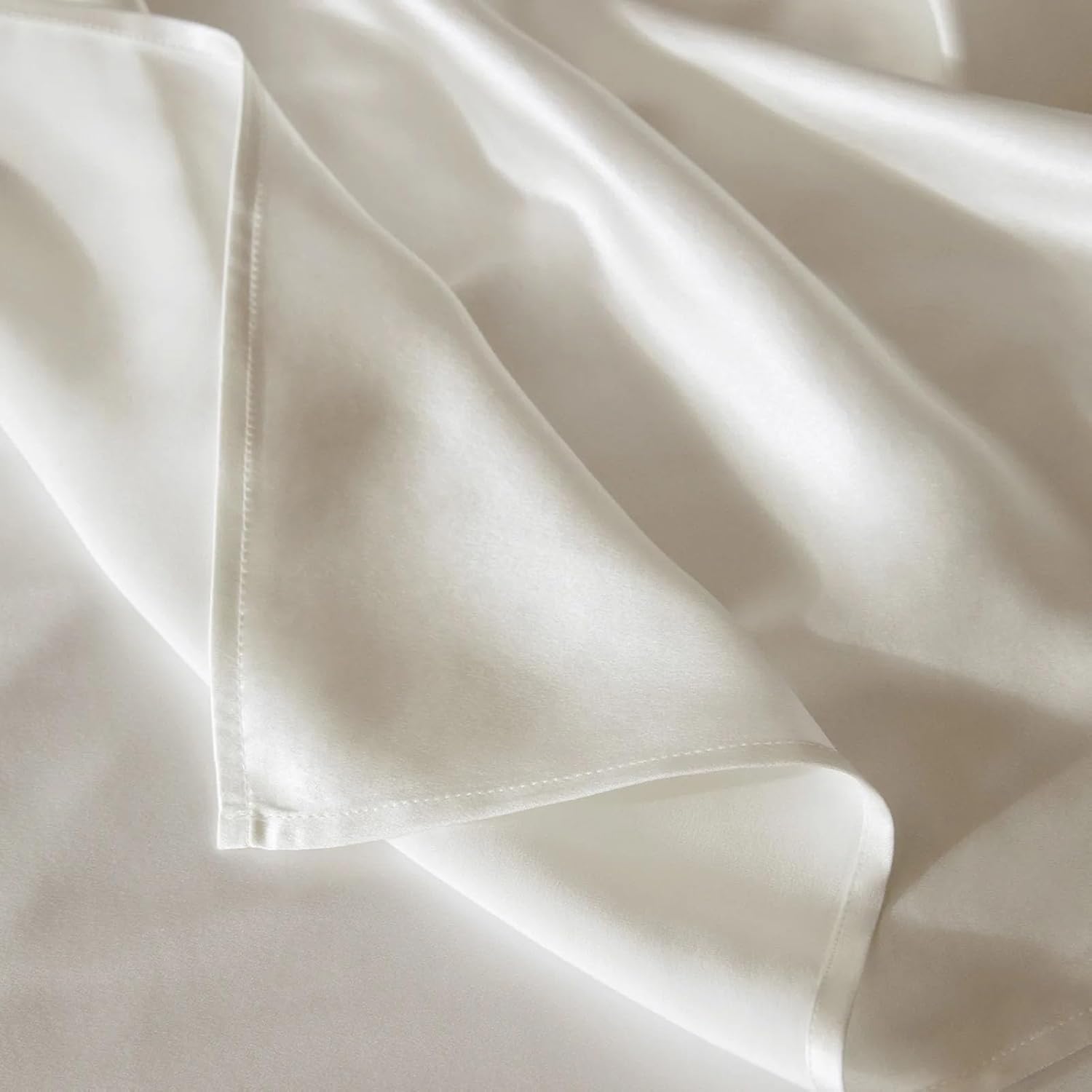 25MM Mulberry Silk Flat Sheet - Seamless Design, Soft & Hypoallergenic