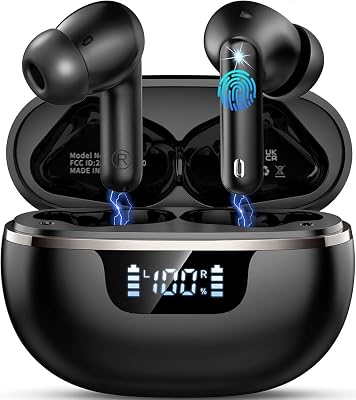 💎 80% MEGA DEAL! 2026 Wireless Earbuds, Bluetooth 5.4 Headphones HiFi Stereo, 50H Playtime Ear buds with 6 ENC Noise Cancelling Mics, In Ear Earphones Deep Bass, IP7 Waterproof Earbuds with Fast Charging LED Display