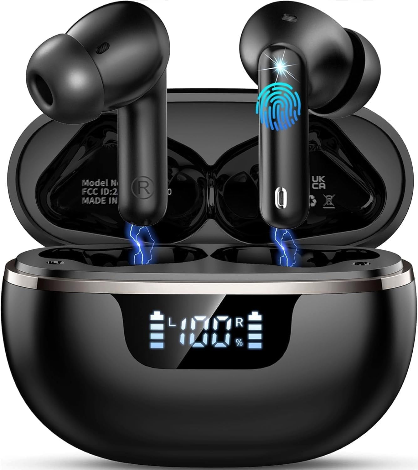Amazon.com: Jxrev 2026 Upgraded Wireless Earbuds, 50H Playtime