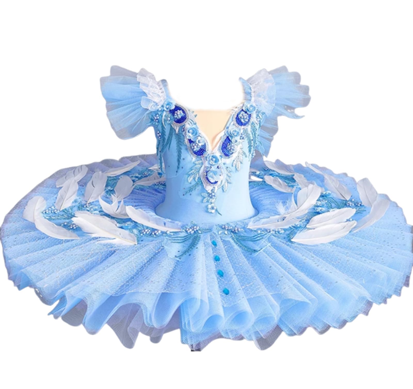 Robe de Ballet pour Filles, Ballerine, fée, Costume de fête de Bal, vêtements de Danse pour Enfants, Justaucorps de Gymnastique, Robe de compétition Tutu