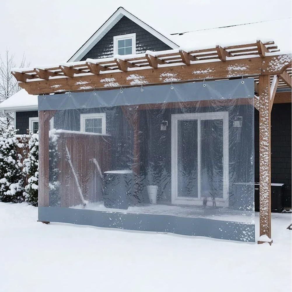 Rideau d'extérieur imperméable avec œillets pour pergola garage voiture