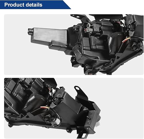 Miniatura 7 de BoardRoad Conjunto de faros delanteros LED para Mazda CX-5 2017 2018 2019 con carcasa negra AFS, reflector ámbar izquierdo del conductor