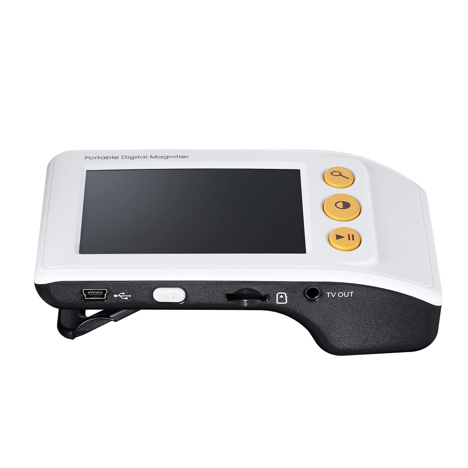 Portable Digital Magnifier 3.5 Inch Portable Digital Magnifier, Handheld Reading Aids Electronic Magnifier with Stand, 2X-25X Zoom, Support Output to TV, Gift for Elderly Low Vision People